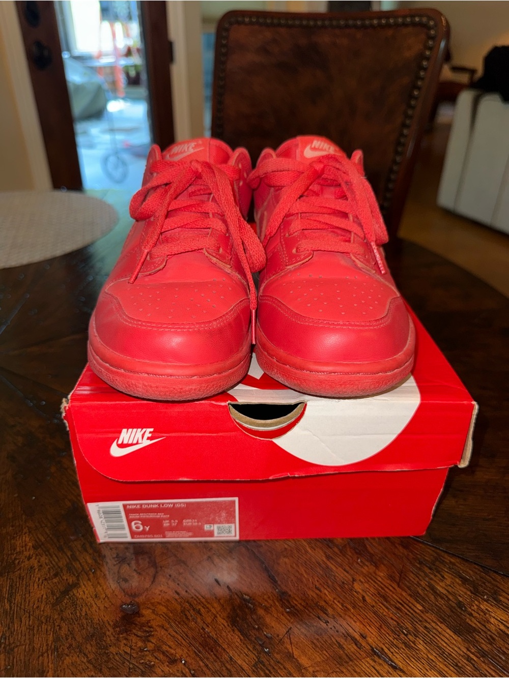 Nike Dunk Low (GS) “Track Red” – DH9765-601 | Youth Size 6Y / Women’s 7.5